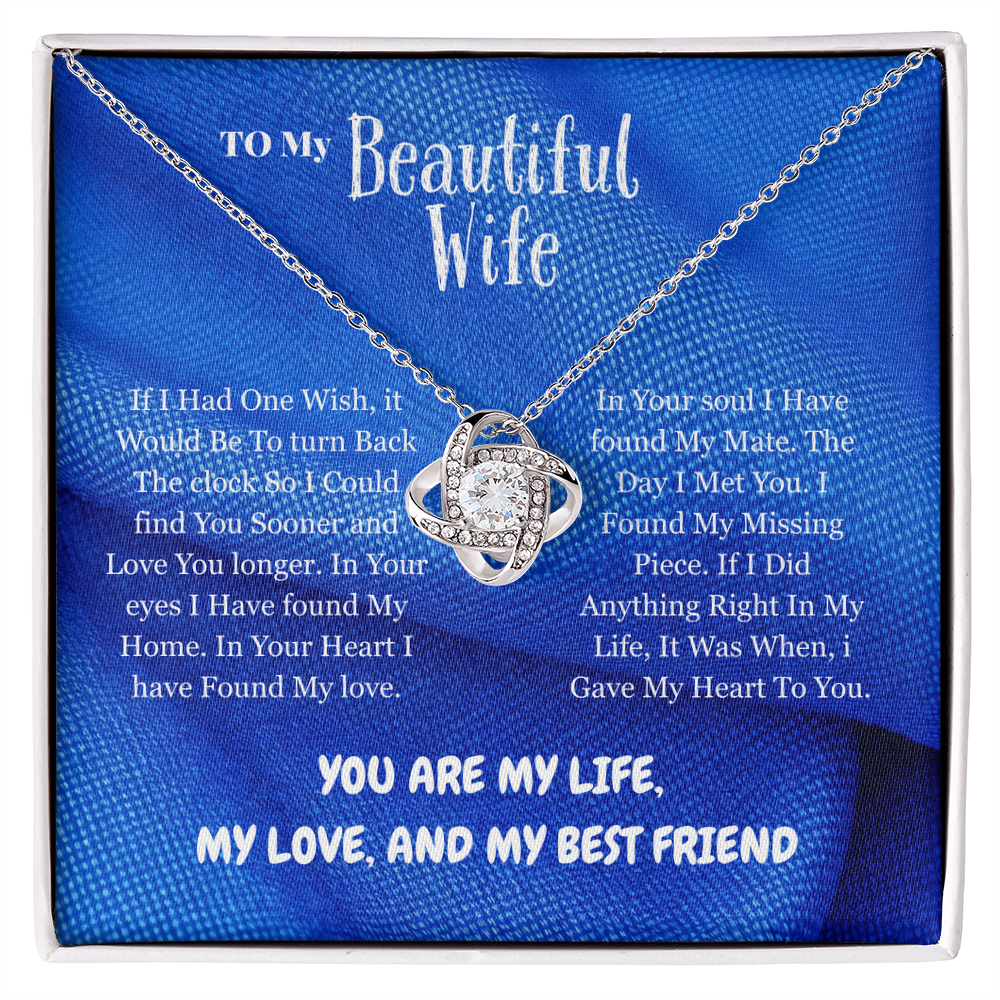 Wife - If I Had - Love Knot Necklace