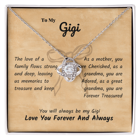 Gigi - The love - Love Knot Necklace