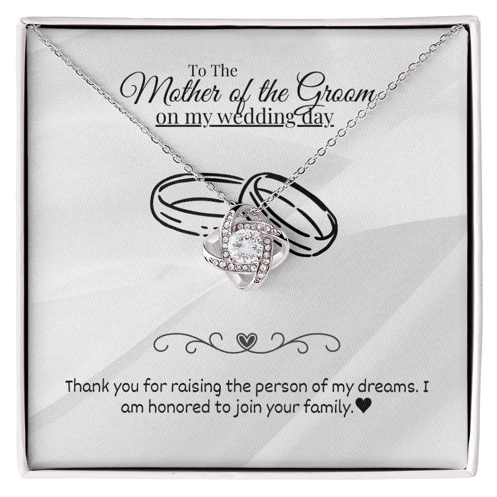 Mother of the Groom - Join your family - Love Knot Necklace