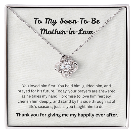 The "Emotional Keepsake" Love Knot Necklace for Future Mother-in-Law