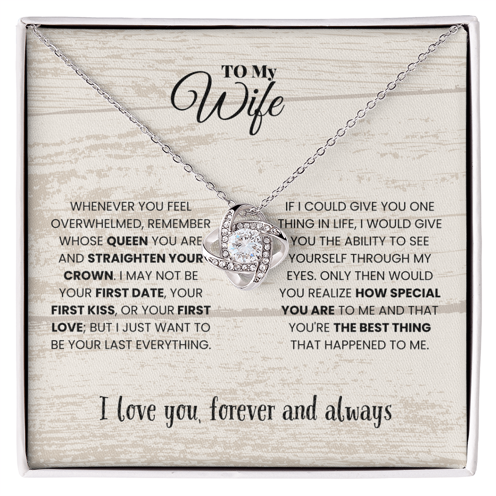 Wife - WHENEVER YOU FEEL - Love Knot Necklace