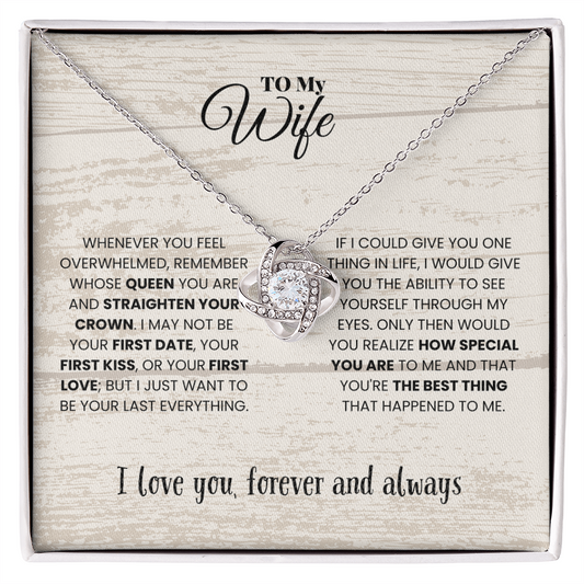 Wife - WHENEVER YOU FEEL - Love Knot Necklace