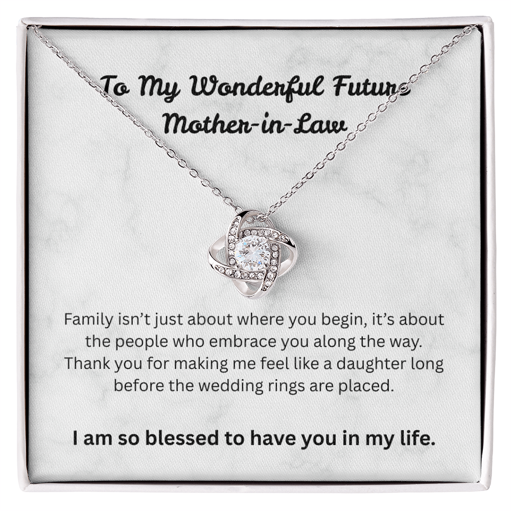The "Blended Family" Interlocking Wedding Knot for Mother-in-Law