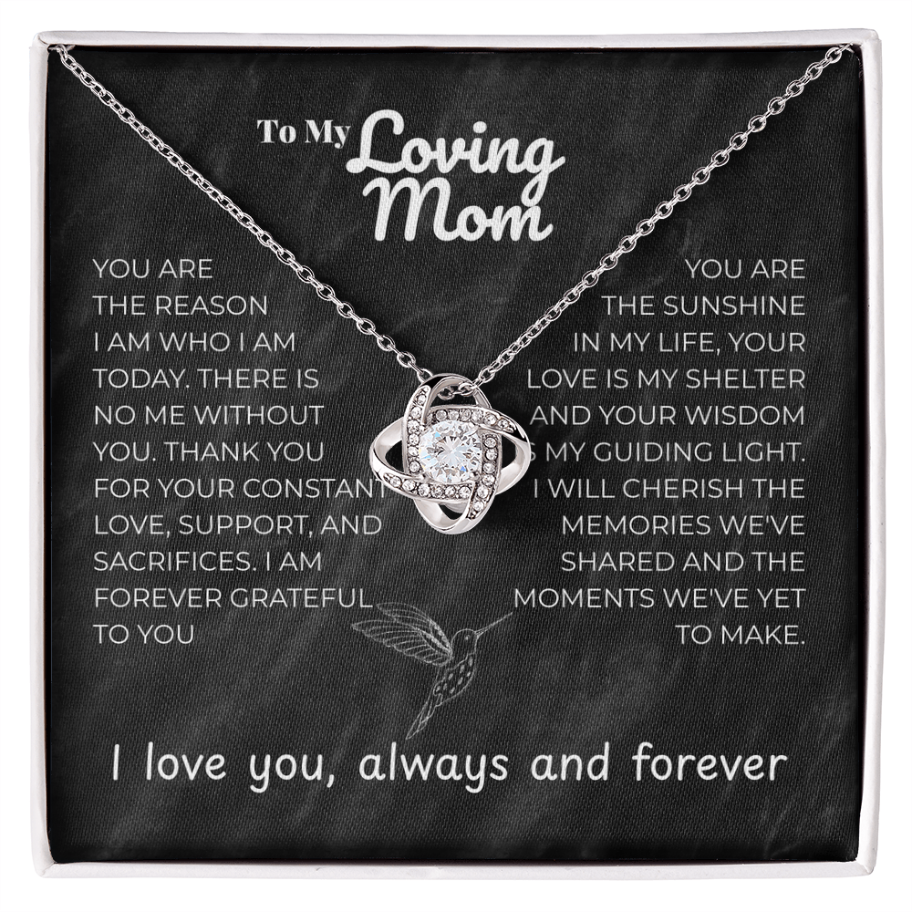 Mom - YOU ARE - Love Knot Necklace
