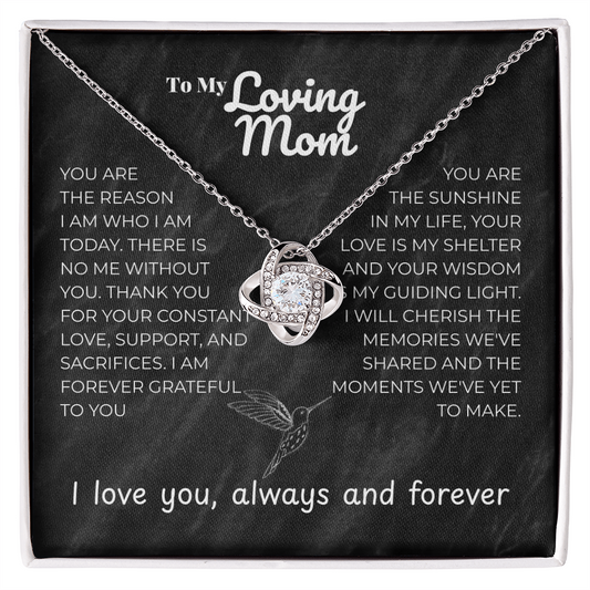Mom - YOU ARE - Love Knot Necklace