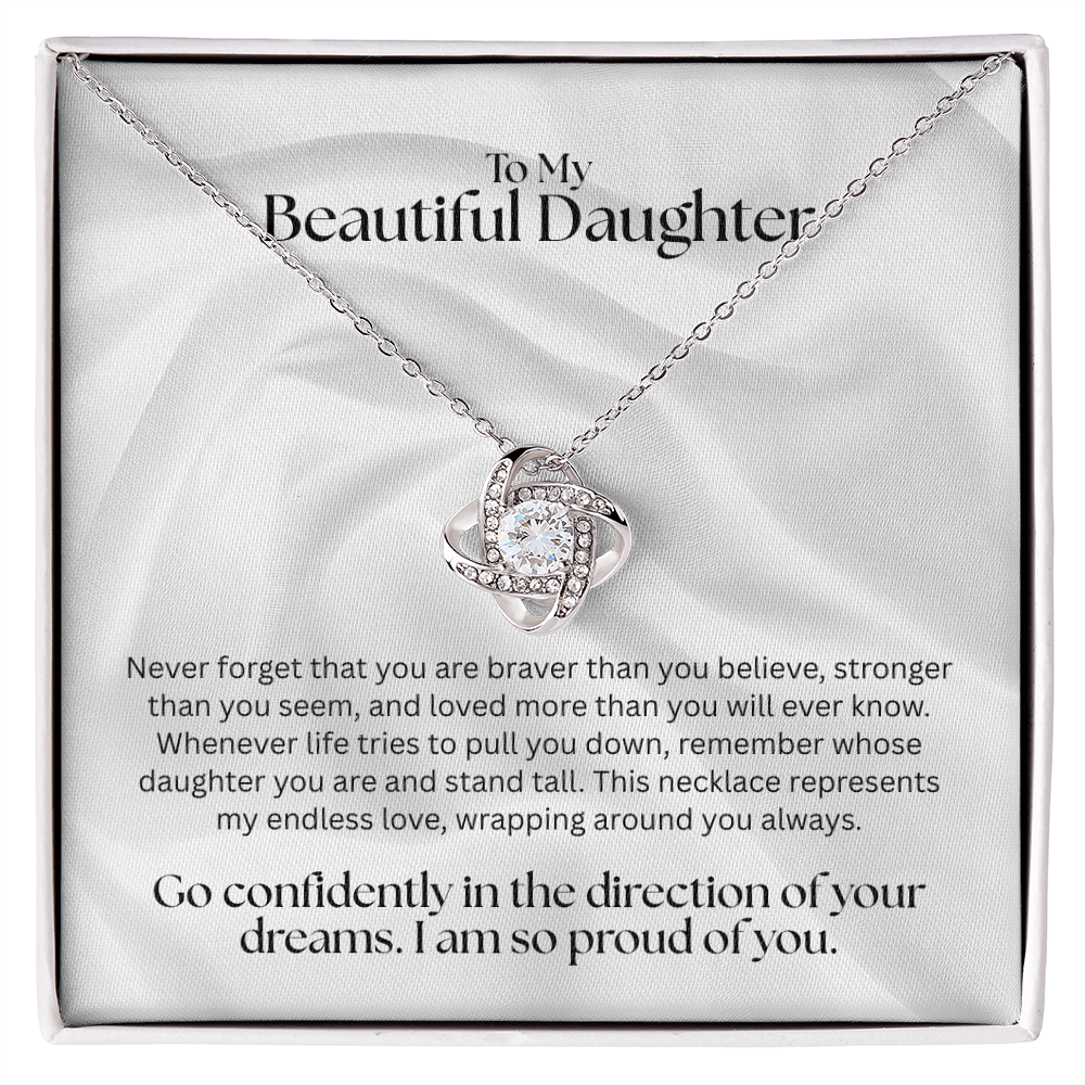 The "Endless Love" Interlocking Knot Necklace for Daughter