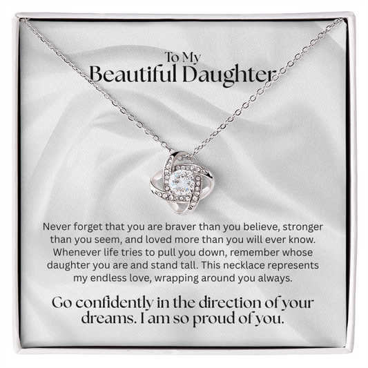 The "Endless Love" Interlocking Knot Necklace for Daughter