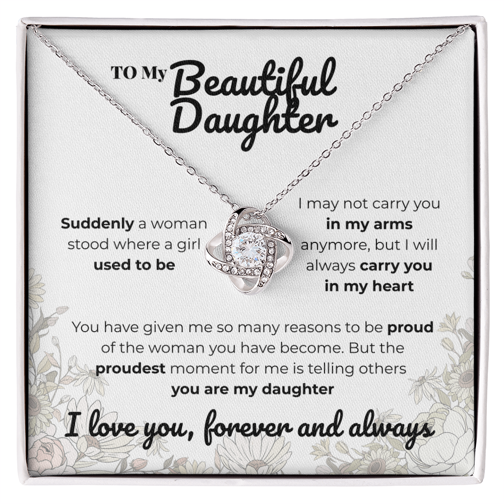 daughter - Suddenly - Love Knot Necklace