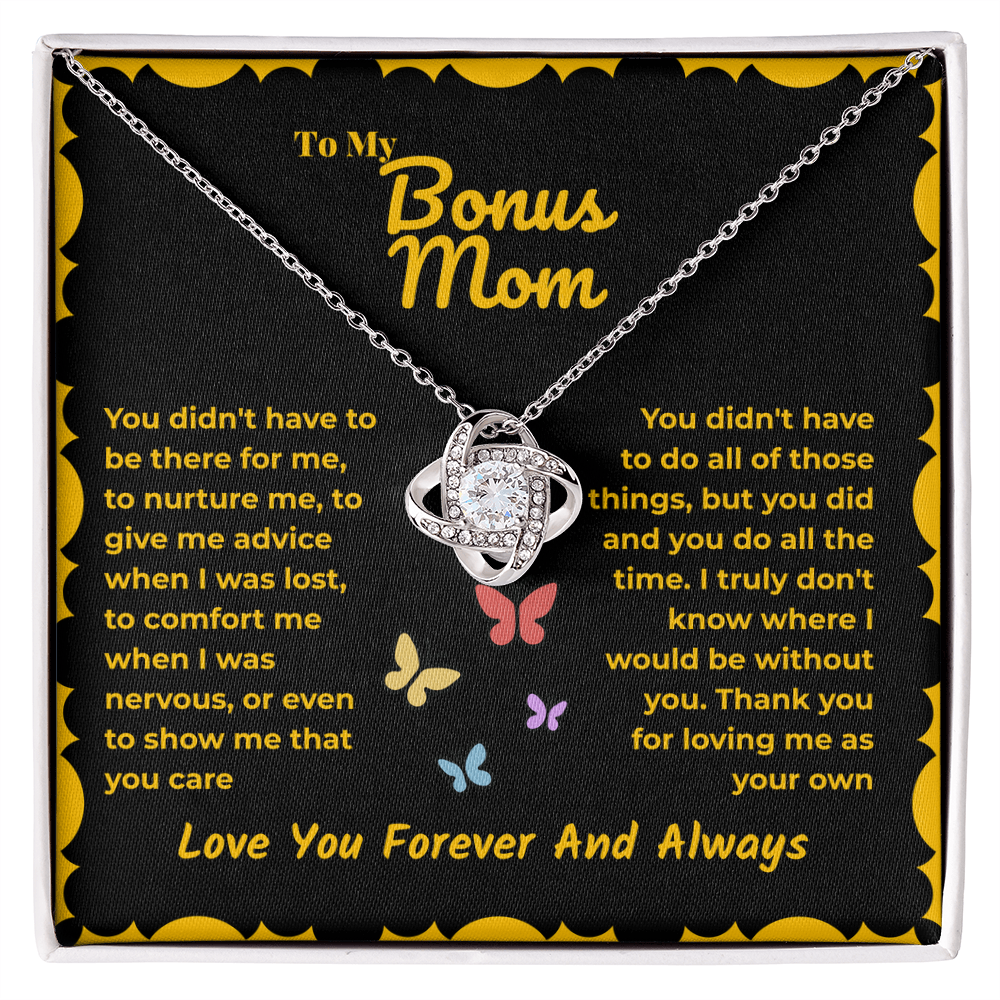 Step mom - You didn't have to - Love Knot Necklace