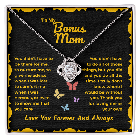 Step mom - You didn't have to - Love Knot Necklace