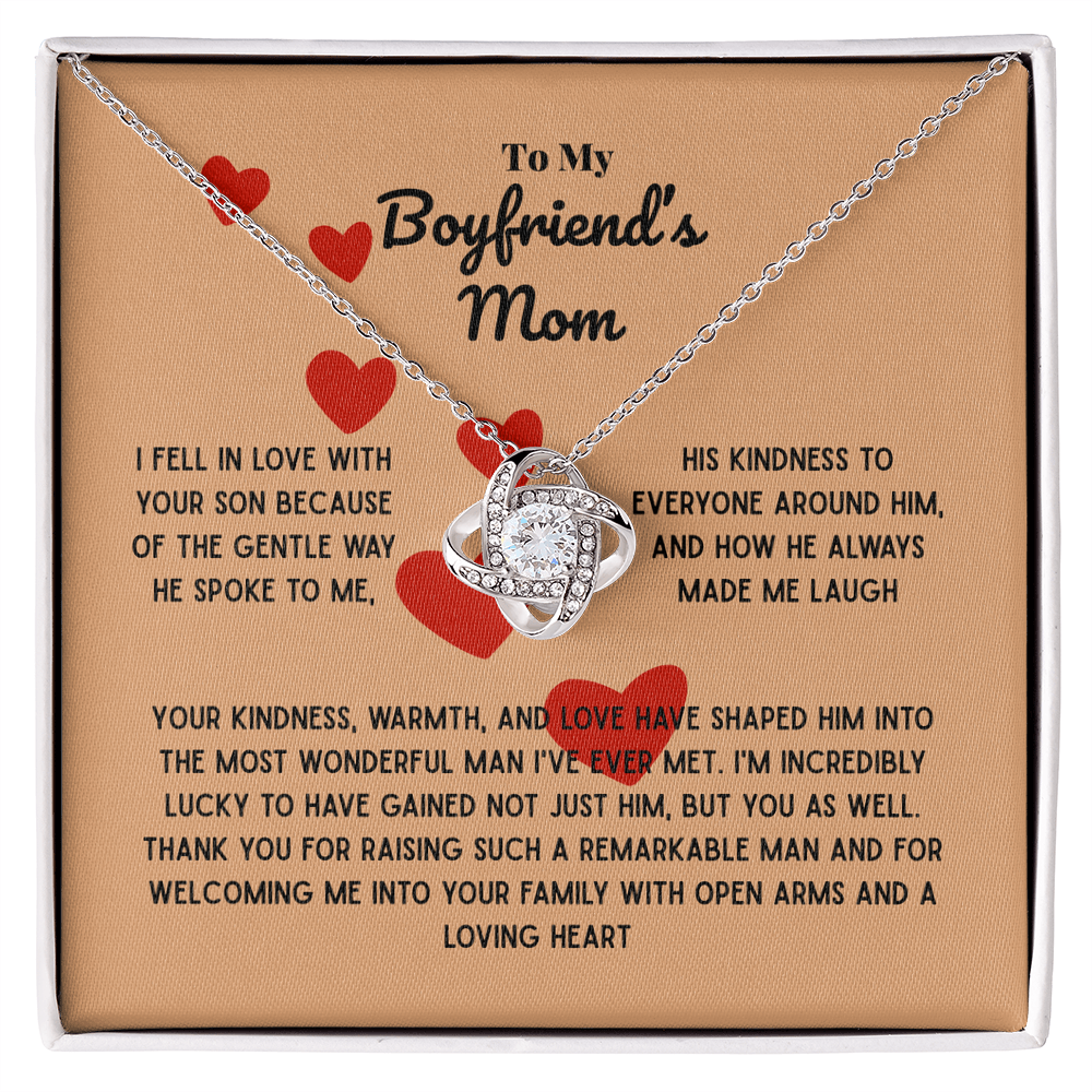 Boyfriend mom - I fell in love - Love Knot Necklace