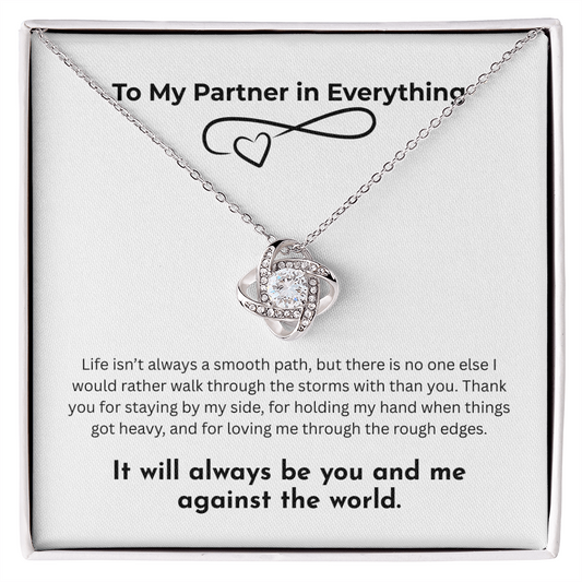 The "Resilient Love" Weathering the Storm Knot Necklace