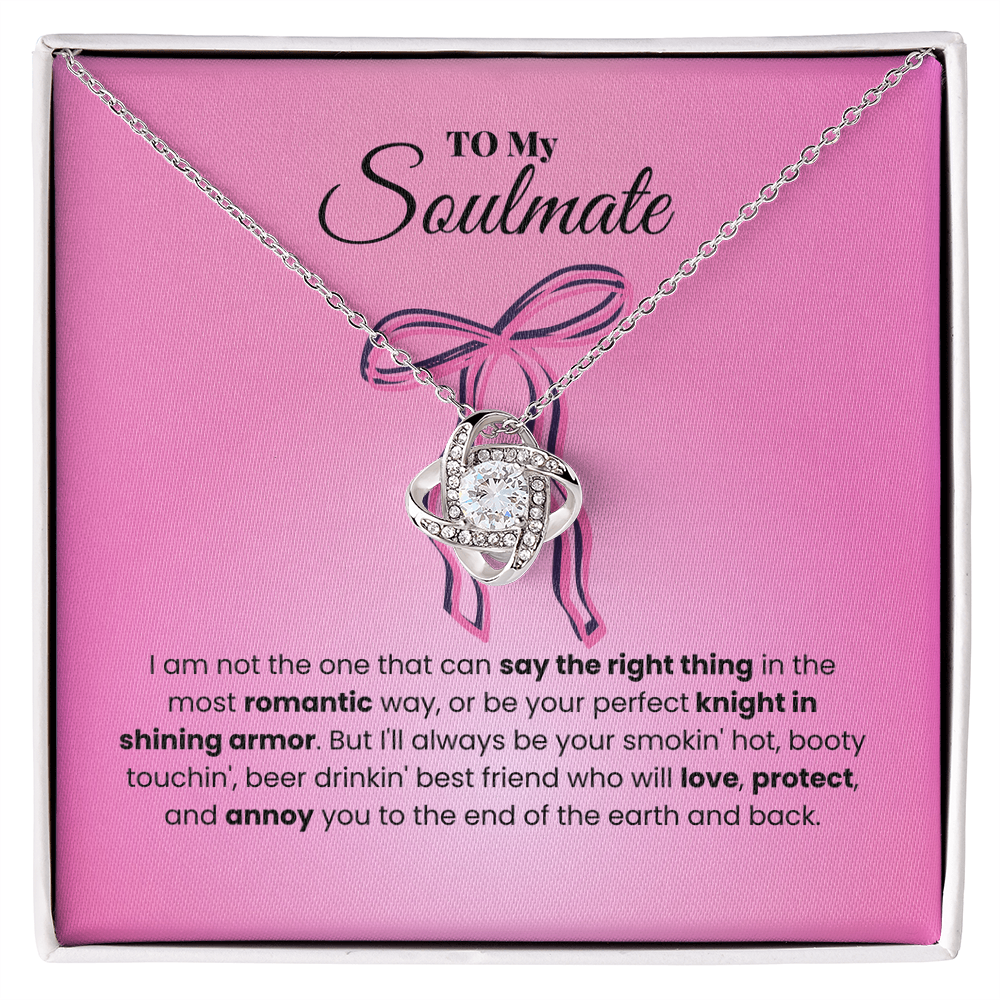 Soulmate - I am not - Love Knot Necklace
