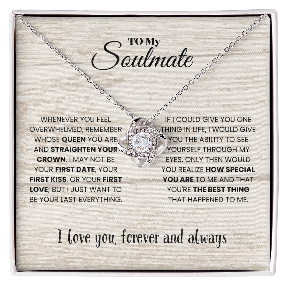 Soulmate - Whenever you feel - Love Knot Necklace