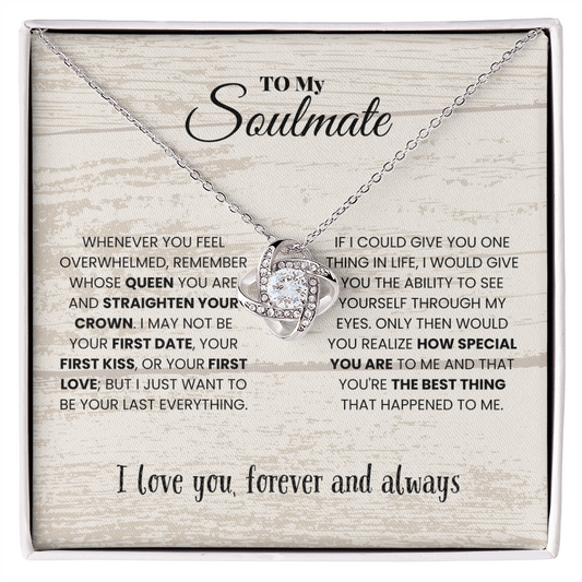 Soulmate - Whenever you feel - Love Knot Necklace