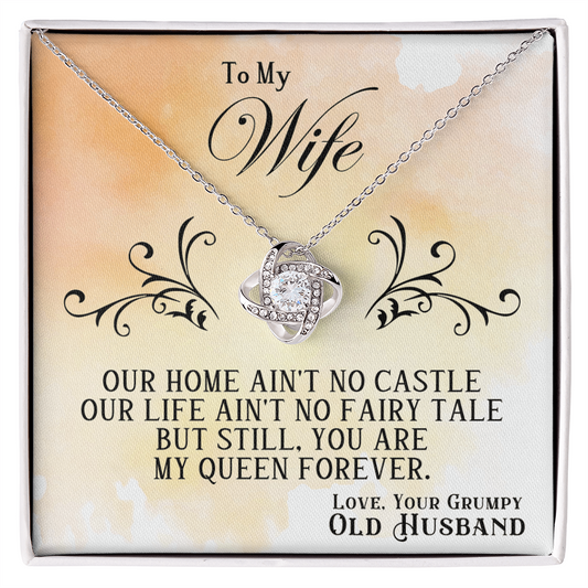 Wife - OUR HOME - Love Knot Necklace