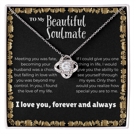 Soulmate - Meeting you - Love Knot Necklace
