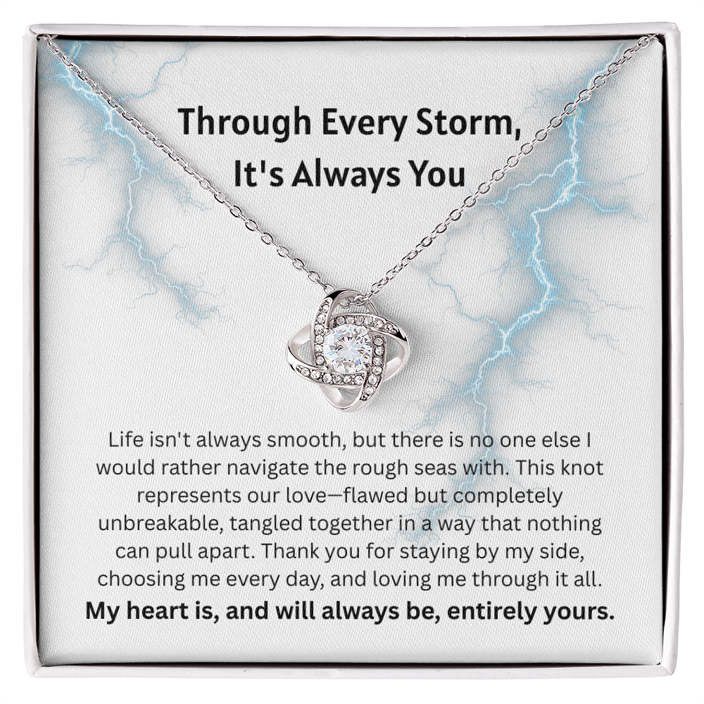 The "It's Always You" Reassurance Interlocking Knot Necklace