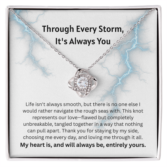 The "It's Always You" Reassurance Interlocking Knot Necklace