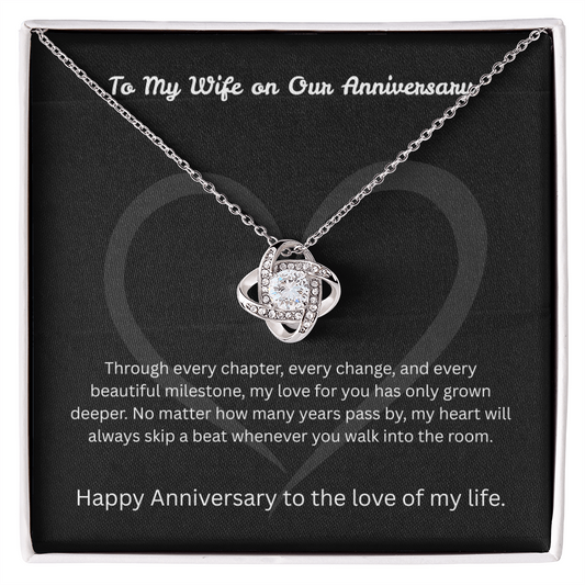 The "Forever Vows" Anniversary Interlocking Knot Necklace