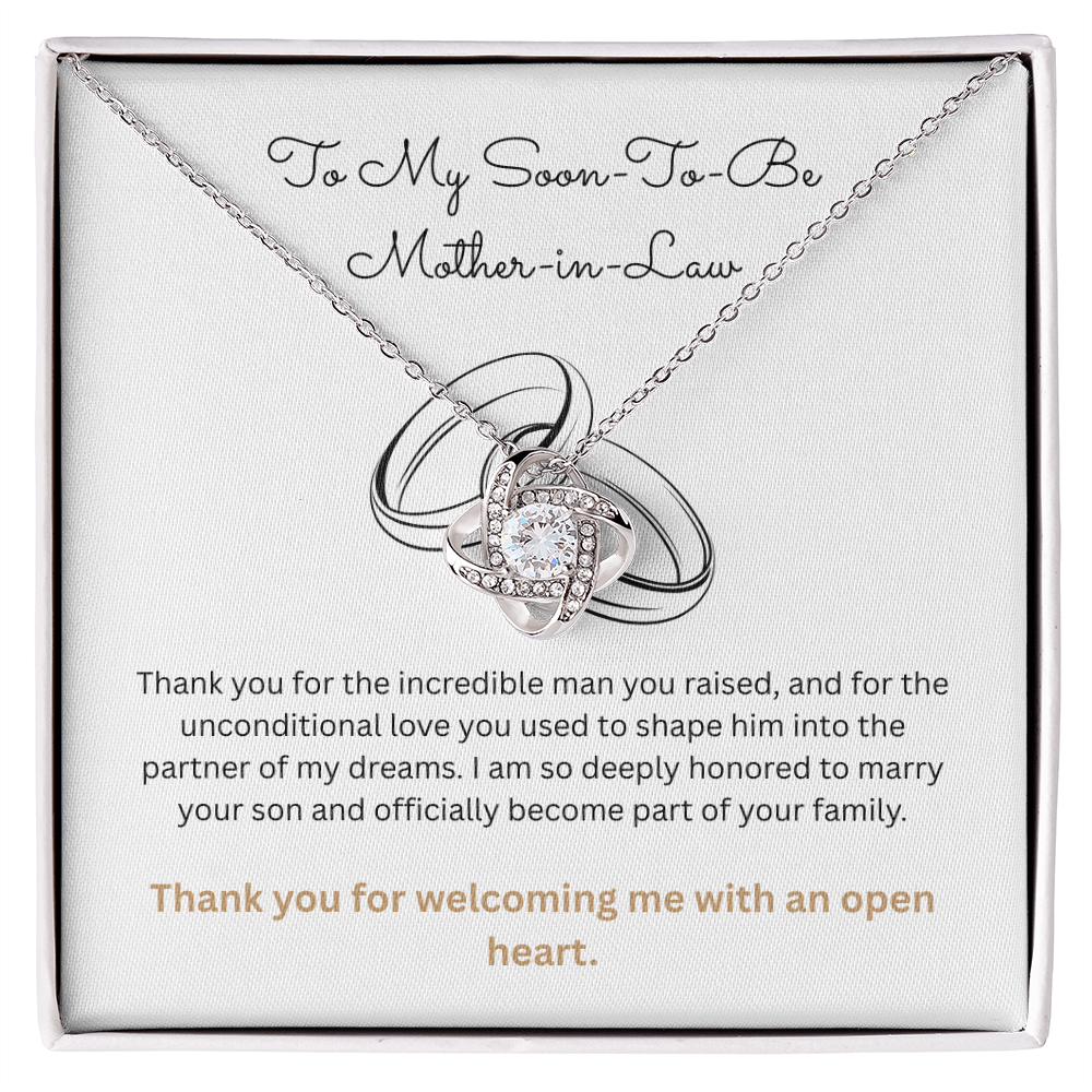 The "Grateful Bride" Love Knot Necklace for Future Mother-in-Law