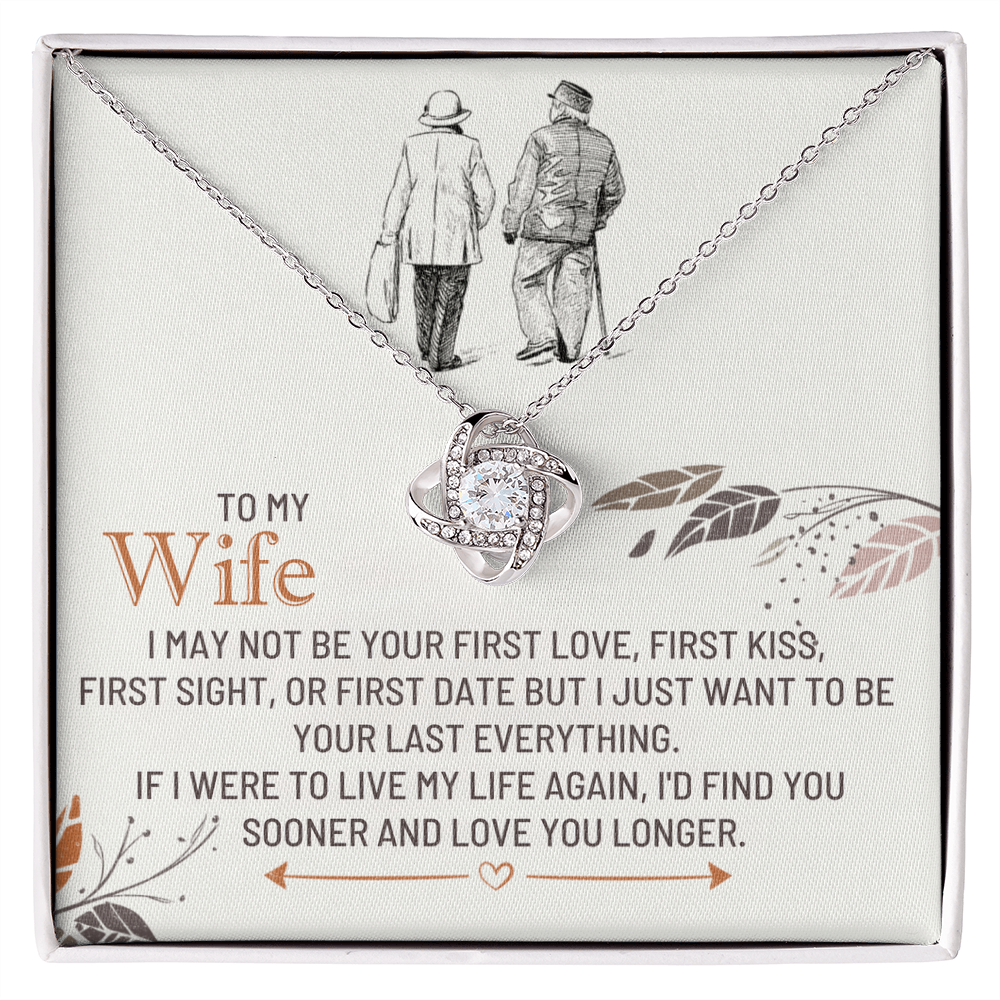 Wife - I MAY NOT - Love Knot Necklace