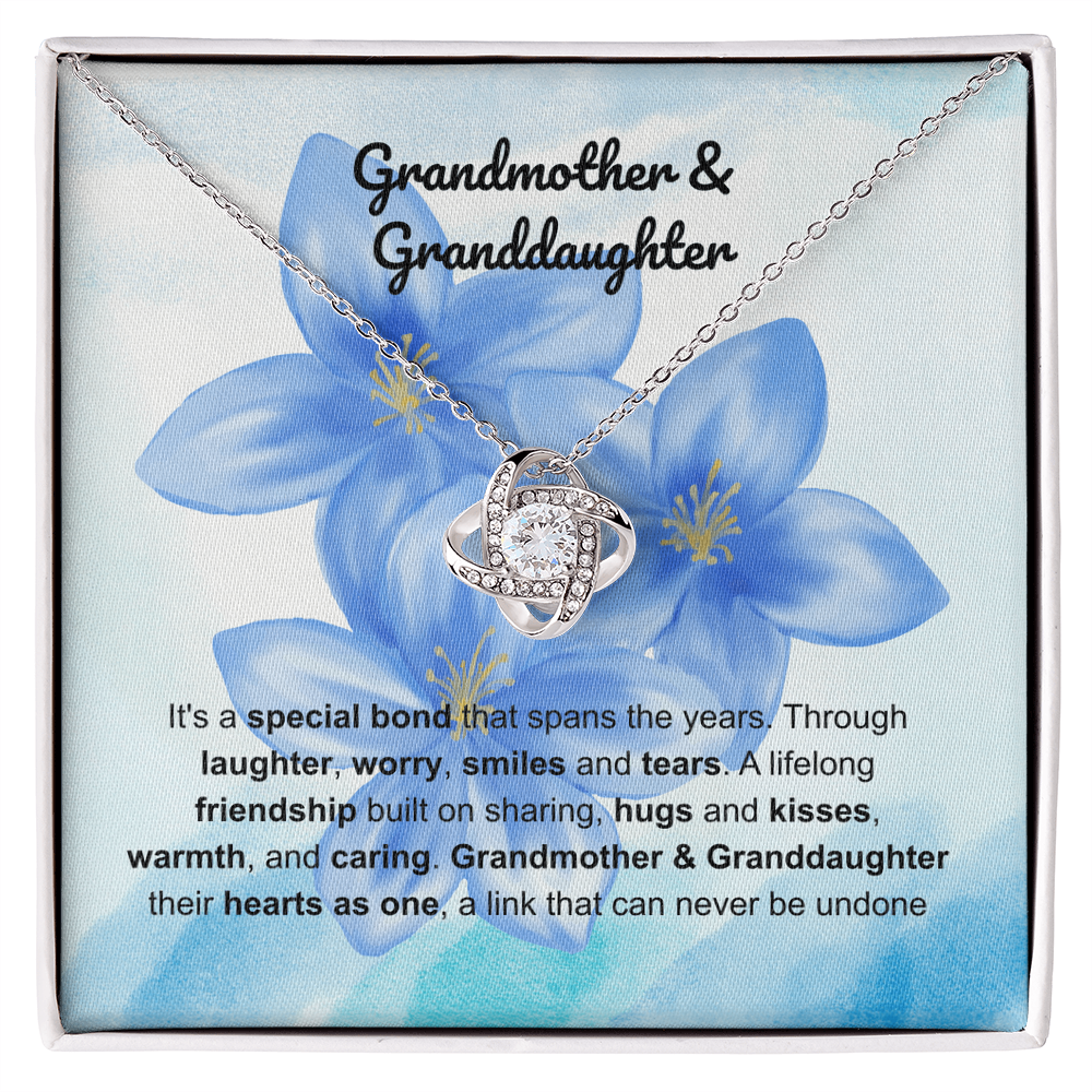 Grandmother daughter - special bond - Love Knot Necklace