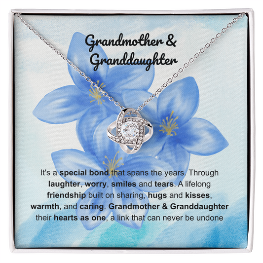 Grandmother daughter - special bond - Love Knot Necklace
