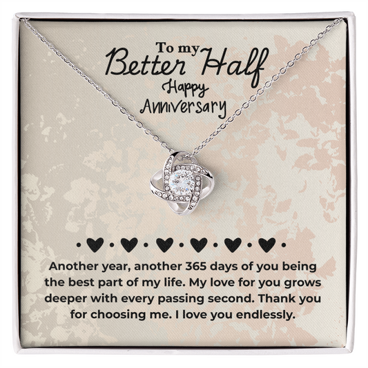 Better Half - Another year - Love Knot Necklace