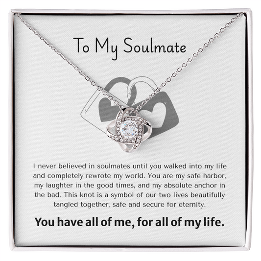 The "Cosmic Connection" Love Knot Pendant for Soulmate