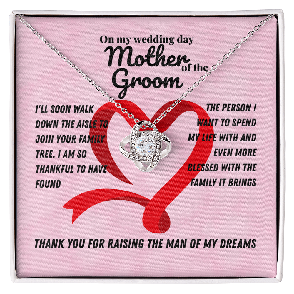 Mother in law - I'll soon walk - Love Knot Necklace