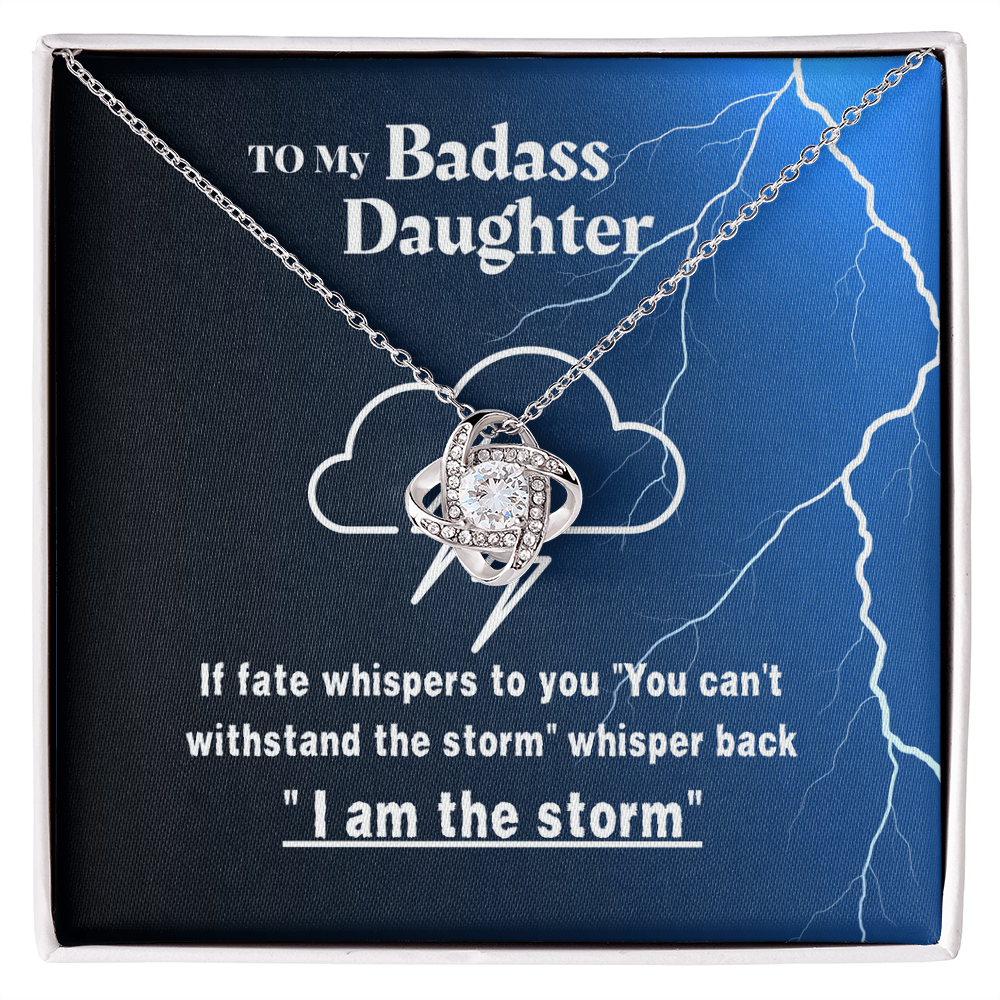 daughter - If fate whispers - Love Knot Necklace