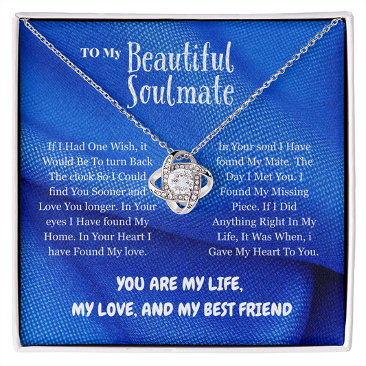 Soulmate - If I had - Love Knot Necklace
