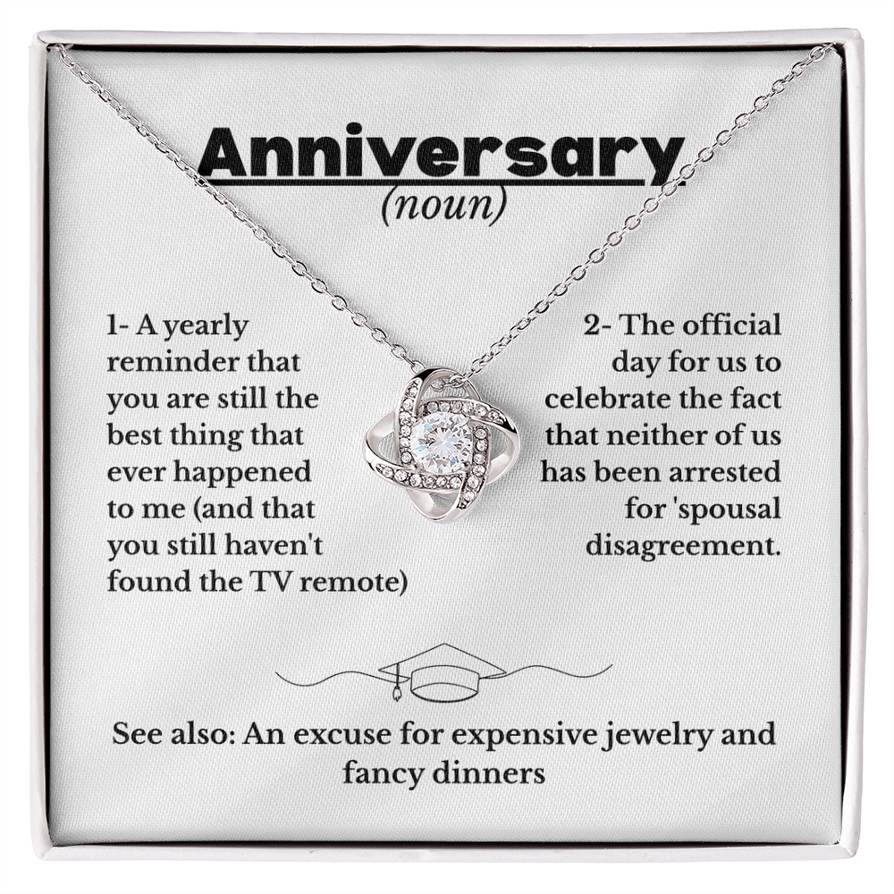 Anniversary - Definition - Love Knot Necklace