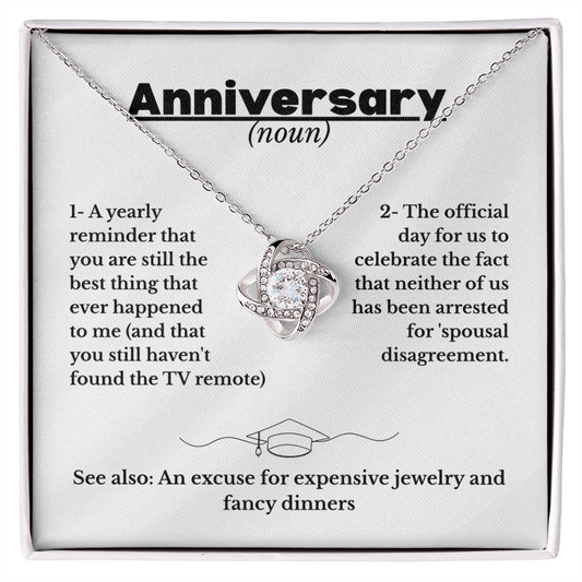 Anniversary - Definition - Love Knot Necklace