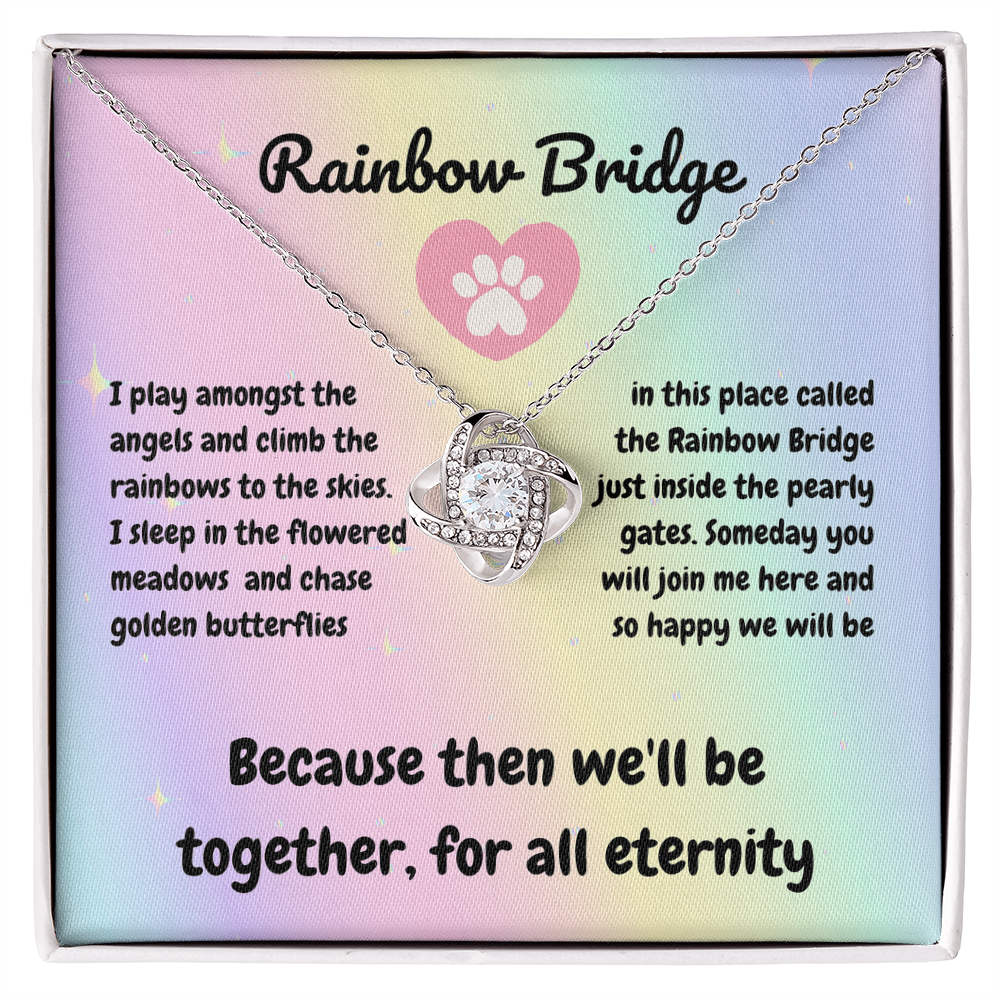 In memory - I play amongst - Love Knot Necklace