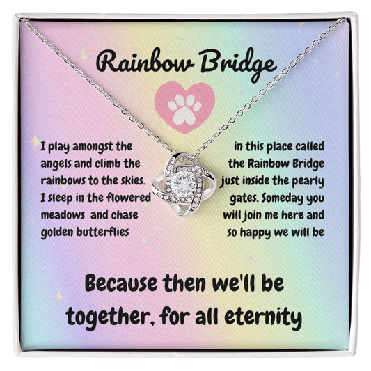 In memory - I play amongst - Love Knot Necklace