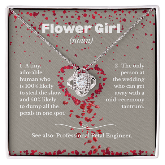 Flower Girl - Definition - Love Knot Necklace