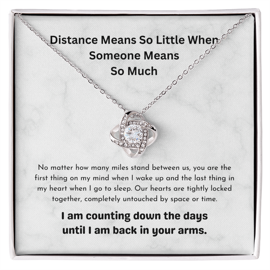 The "No Distance Can Break Us" Interlocking Knot for Long Distance