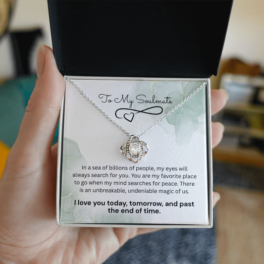 The "Cosmic Magic" Modern Love Knot Pendant for Soulmate