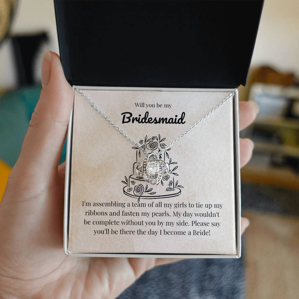 Bridesmaid - Assembling a team - Love Knot Necklace