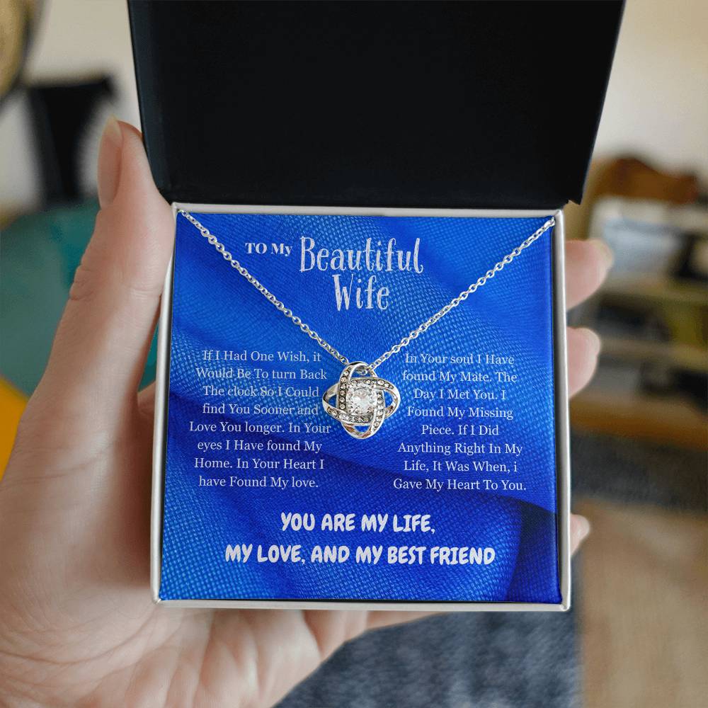 Wife - If I Had - Love Knot Necklace