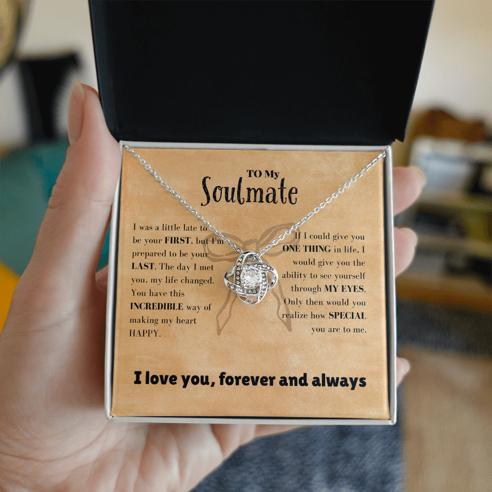 Soulmate - a little late - Love Knot Necklace