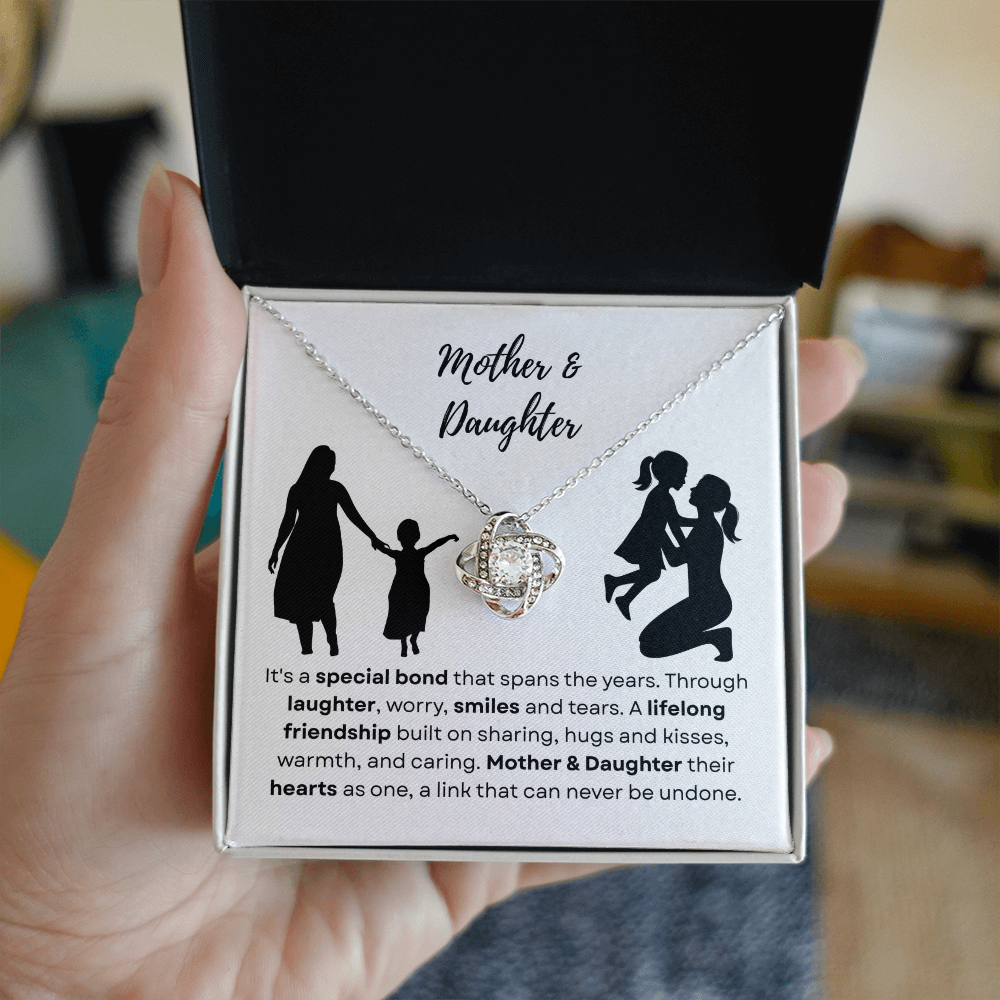 Mother & Daughter - A special bond - Love Knot Necklace
