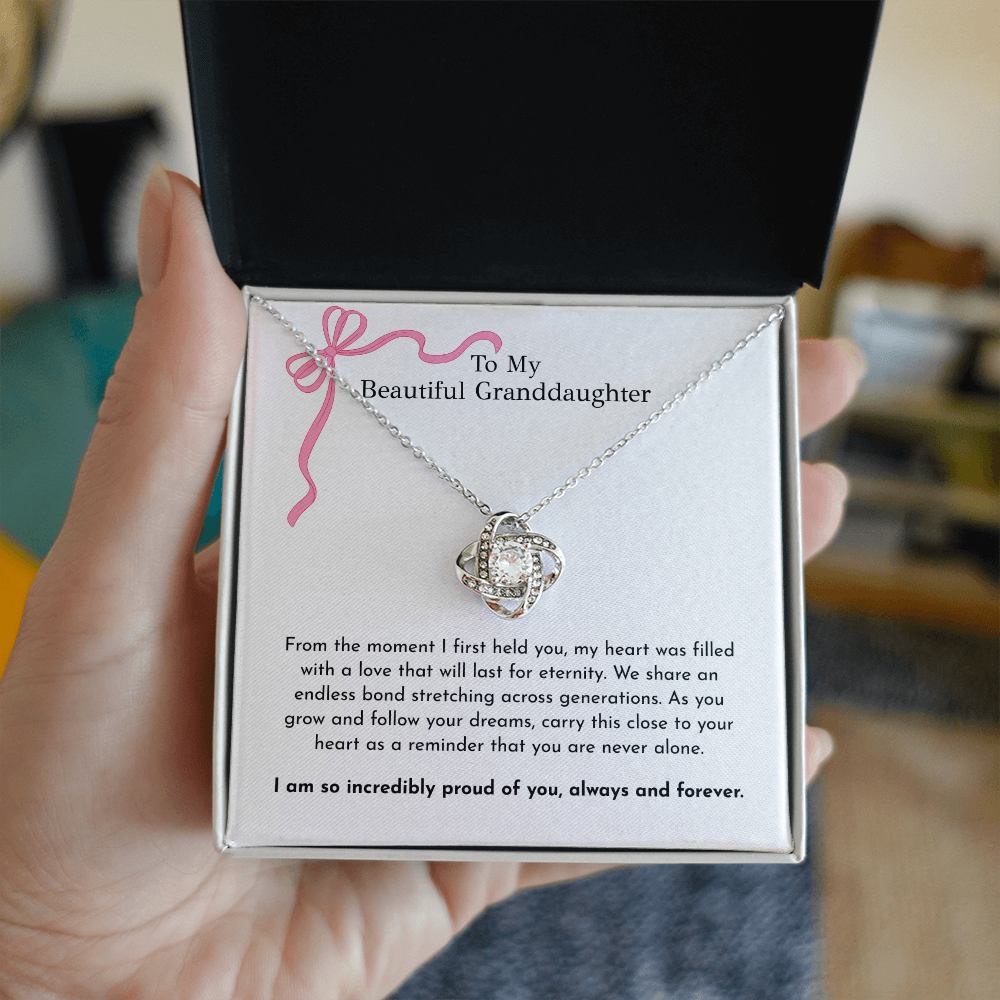 The "Eternity Bond" Interlocking Knot Necklace for Granddaughter