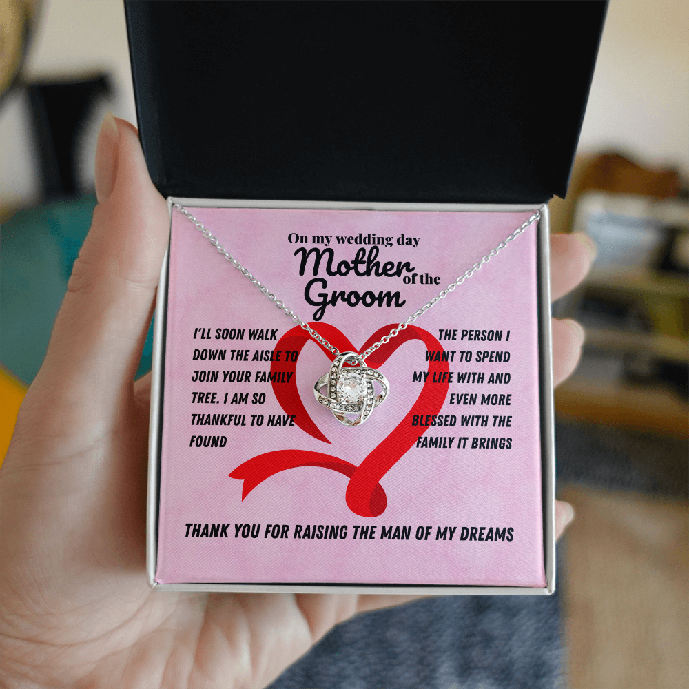Mother in law - I'll soon walk - Love Knot Necklace