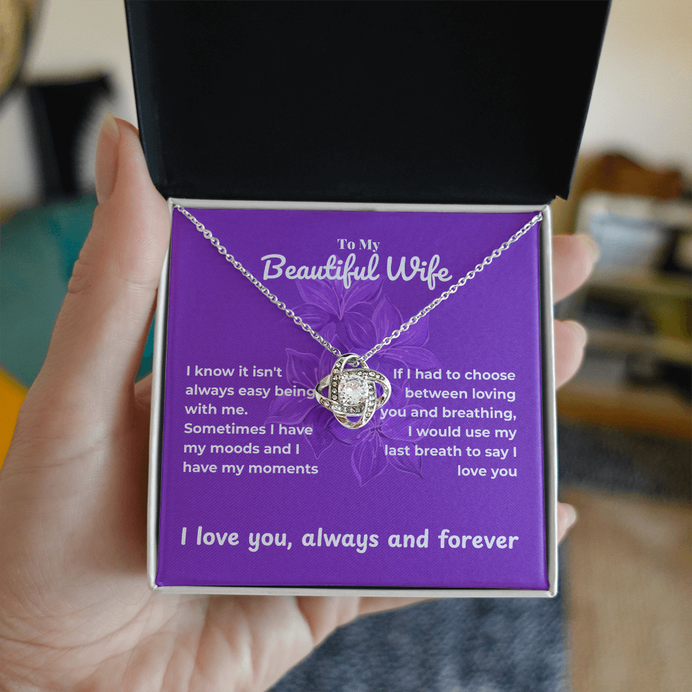 Wife - I know - Love Knot Necklace