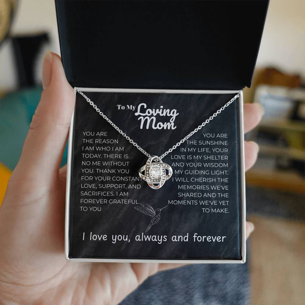 Mom - YOU ARE - Love Knot Necklace