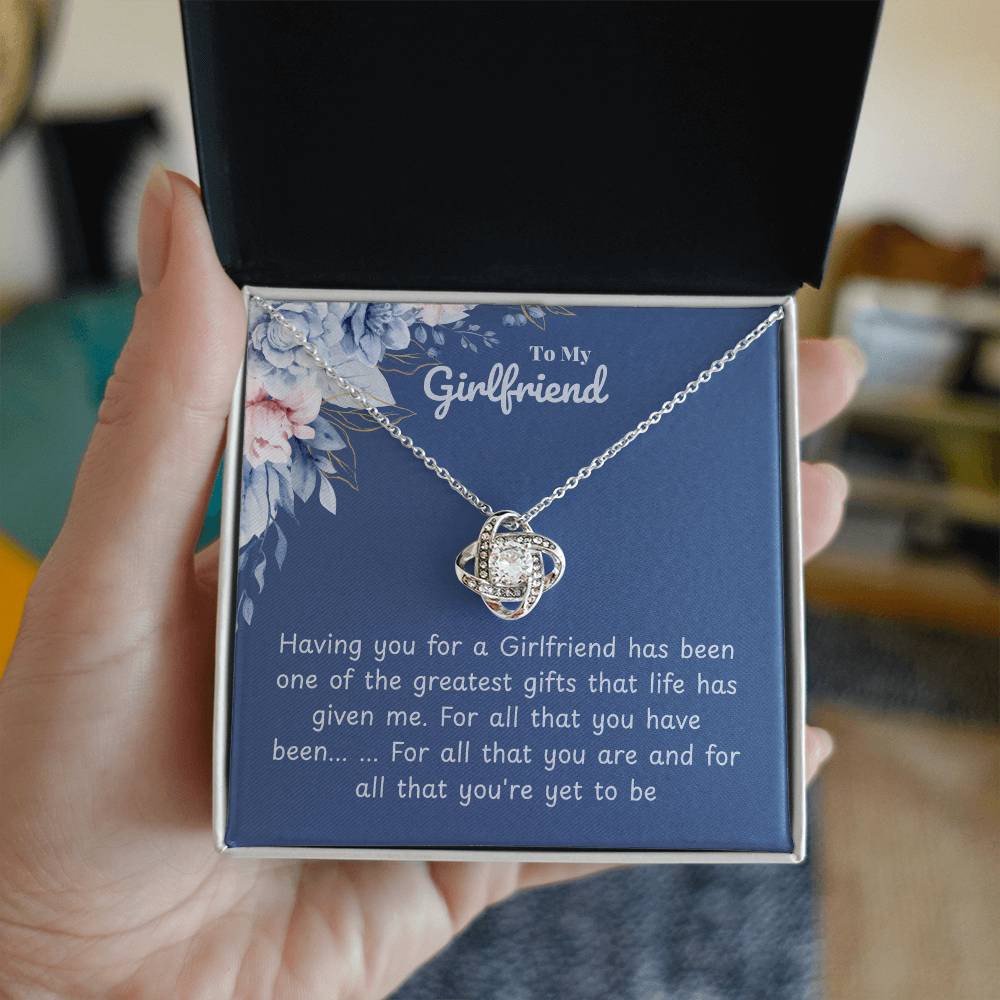 Girlfriend - Having you - Love Knot Necklace