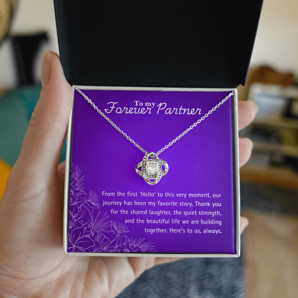 Forever Partner - Hello - Love Knot Necklace